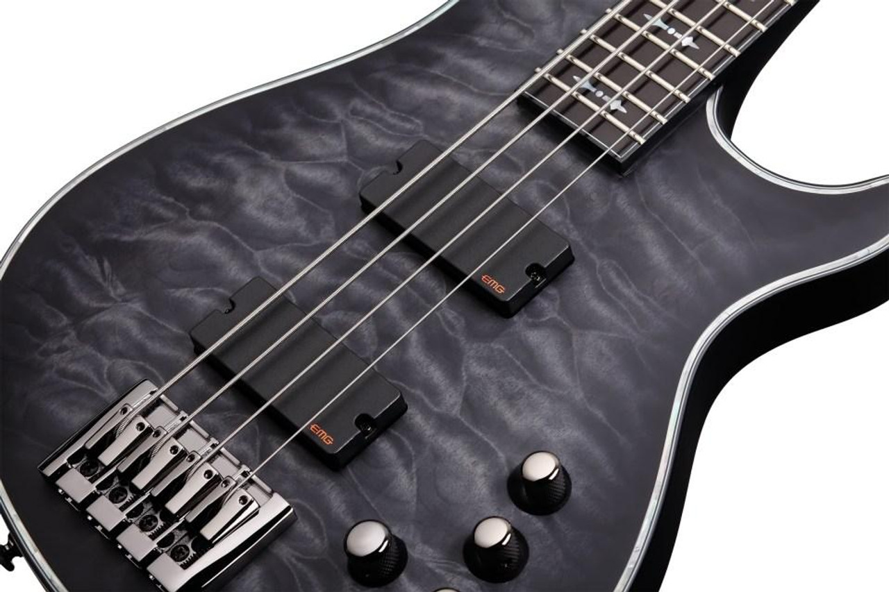 Schecter HELLRAISER EXTREME-4 SEE THRU BLACK SATIN 1909-SHC